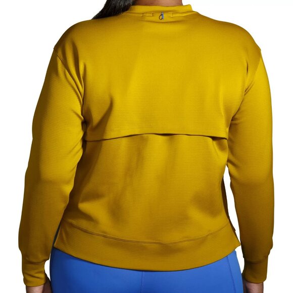 Brooks Run Within Sweatshirt & Tights Set Women's Blue Gold Size XL 221530  NWT - Picture 3 of 12